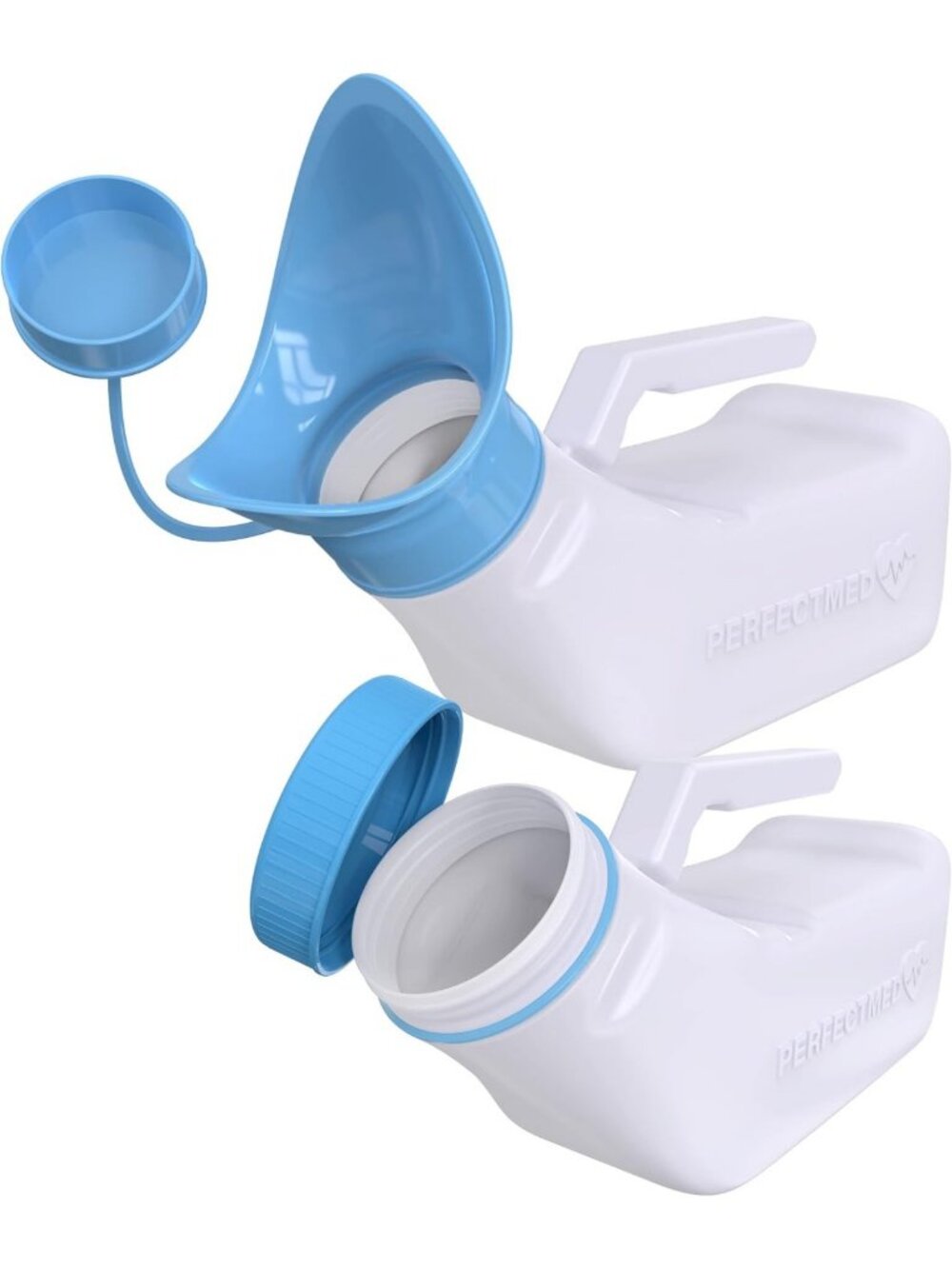 Portable Female Urinal 32 oz (2 Pack) - Spill Proof Pee Funnel for Travel & Road